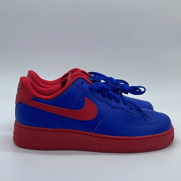 Men’s Nike AF1 ‘07 NBY Red/Blue CT7875-994 USED. Size 9.5 - Picture 2 of 12